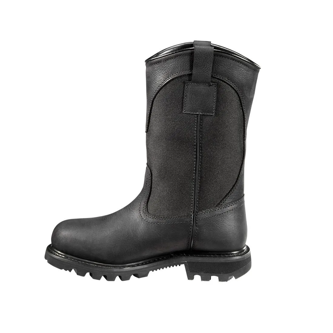 10" Women's Traditional Welt Soft-Toe Waterproof Wellington Pull-On Boot Black