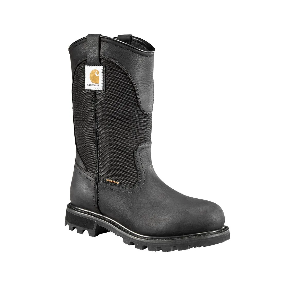 10" Women's Traditional Welt Soft-Toe Waterproof Wellington Pull-On Boot Black