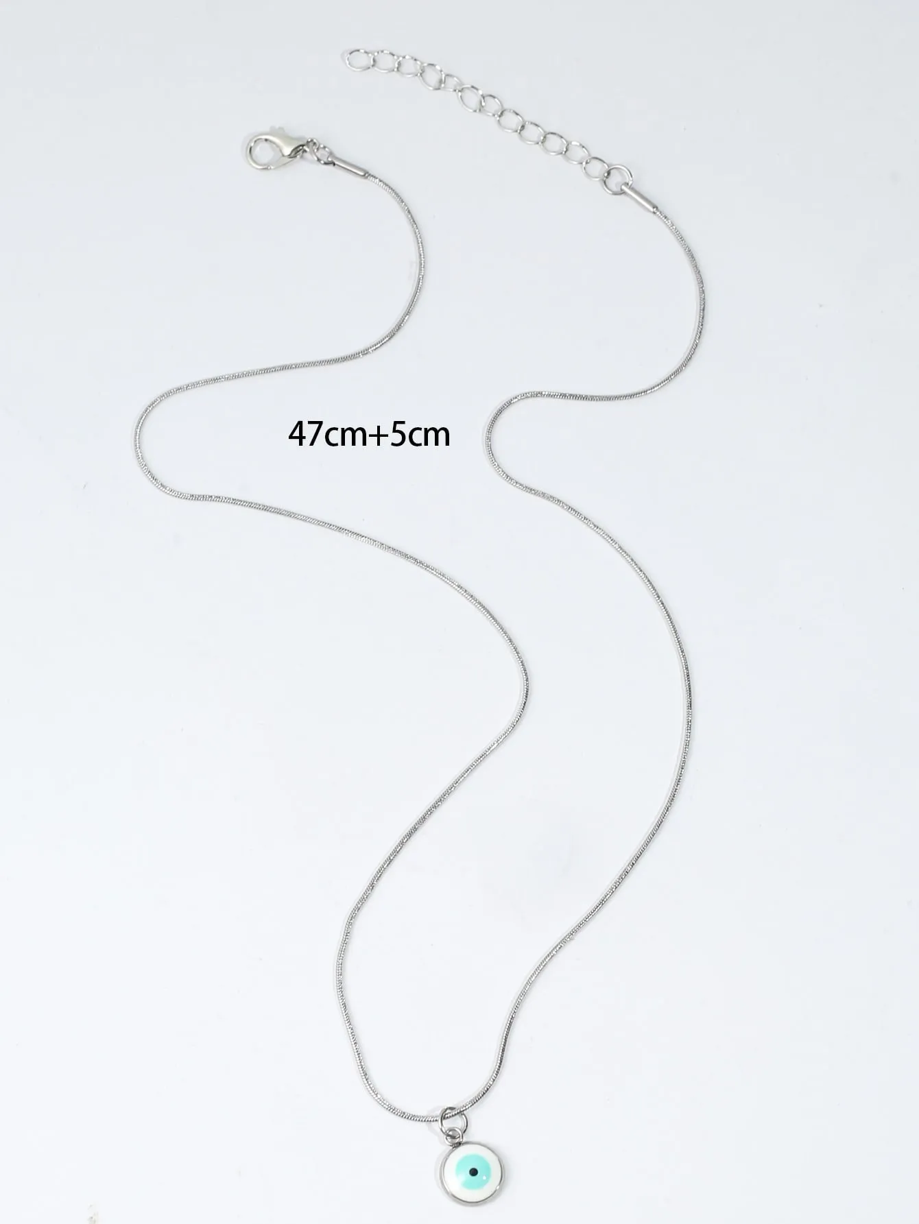 1pc Fashion Stainless Steel Eye Pendant Necklace For Women For Daily Decoration