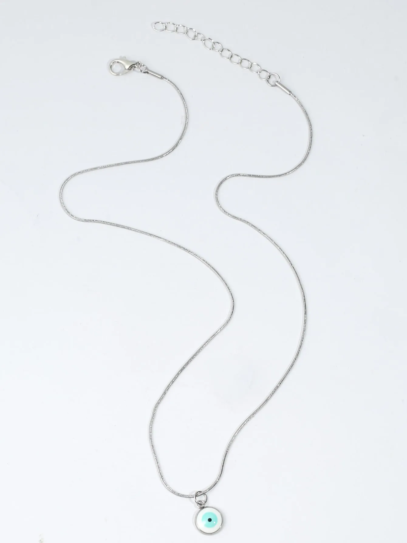 1pc Fashion Stainless Steel Eye Pendant Necklace For Women For Daily Decoration