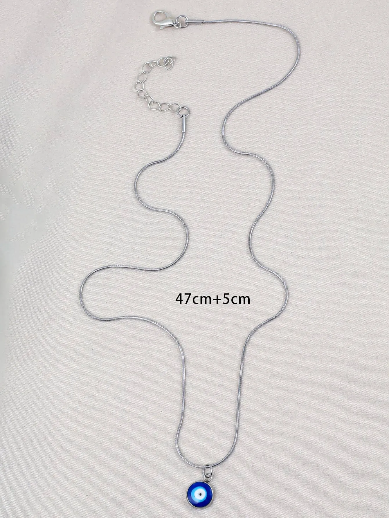 1pc Fashion Stainless Steel Eye Pendant Necklace For Women For Daily Decoration