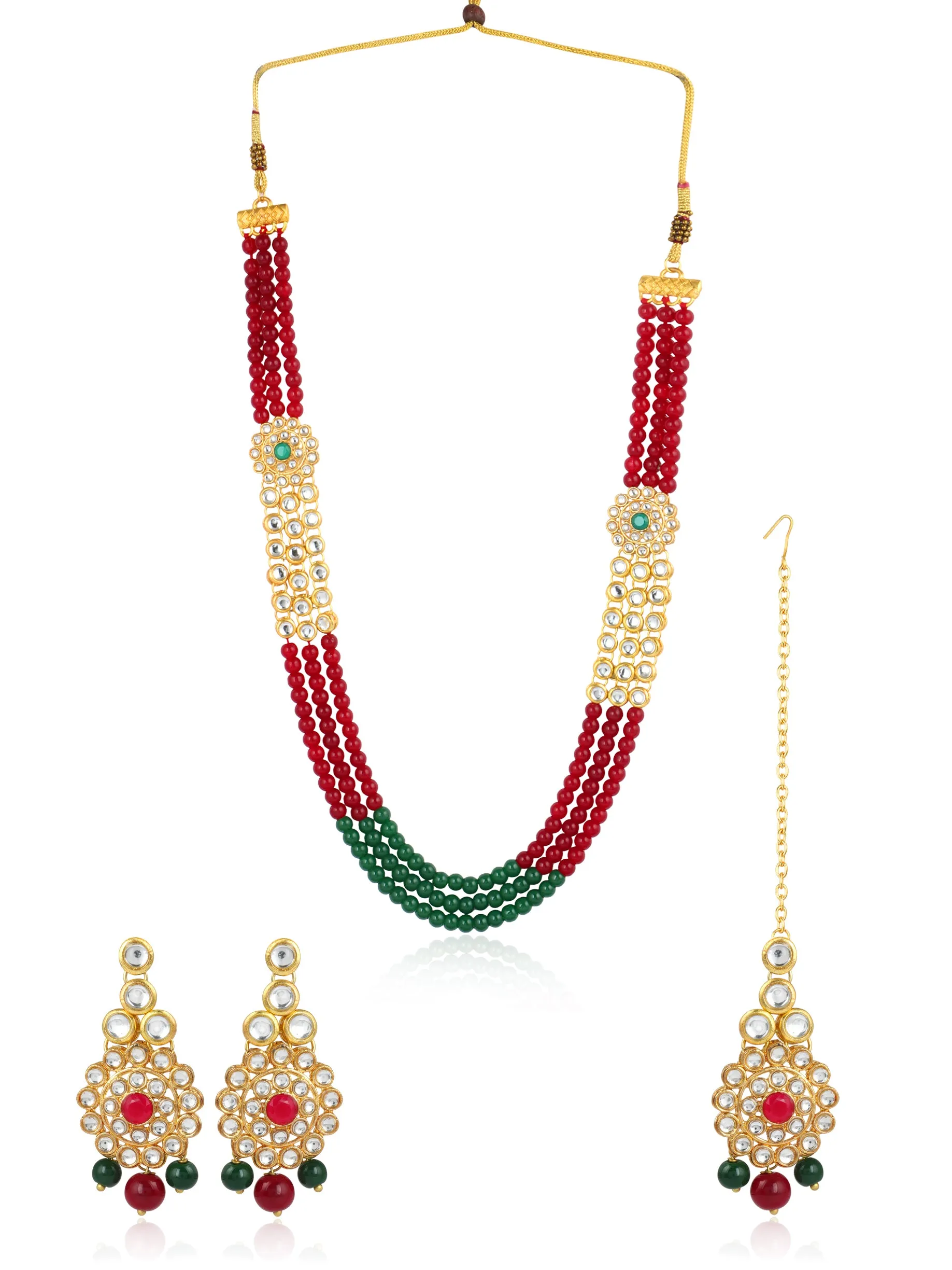 Antique Rani Haar Kundan Necklace Set for Women