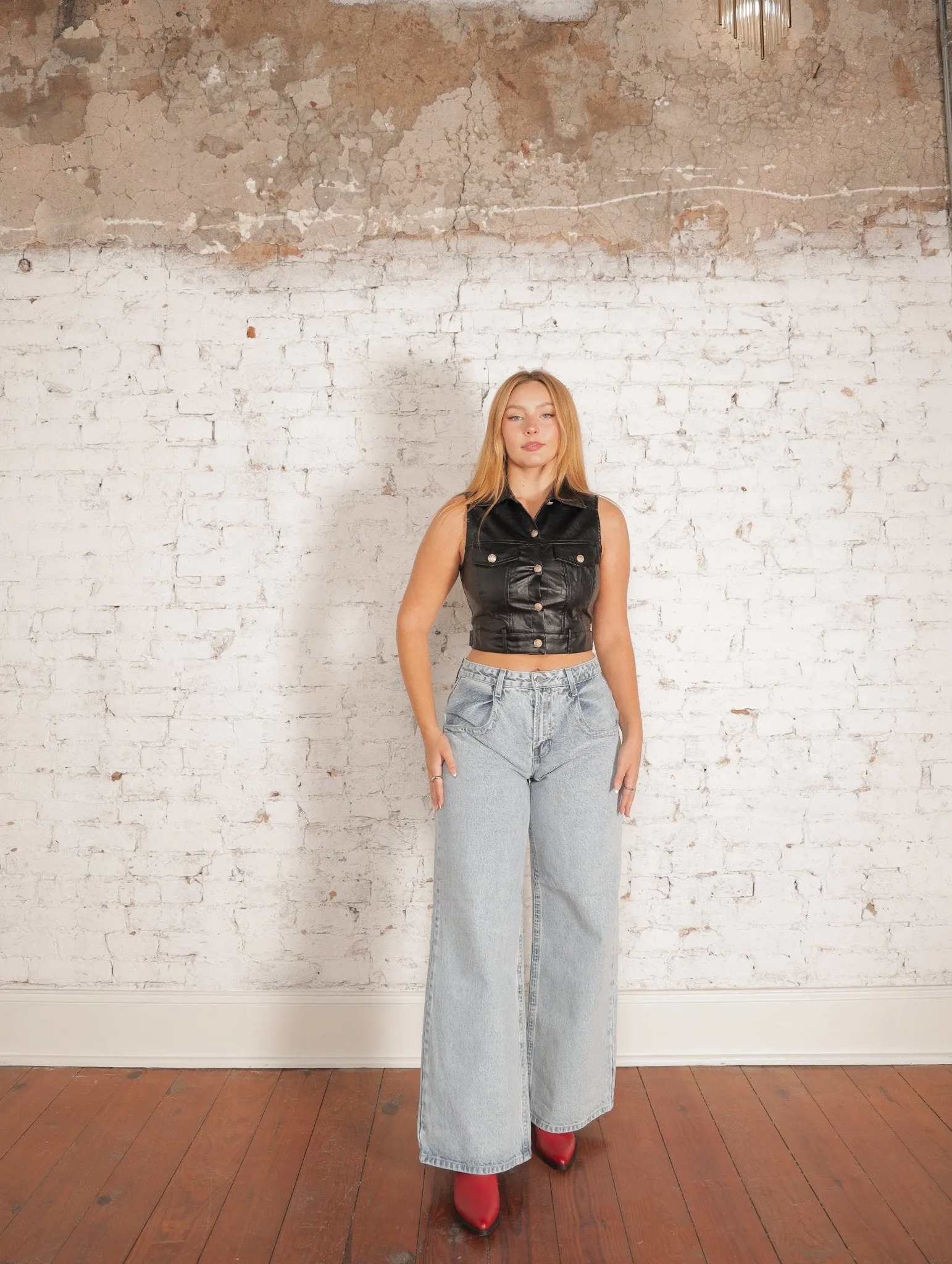 Big Bloom Wide Leg Jeans
