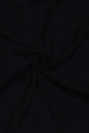 Black Plain Chiffon Fabric