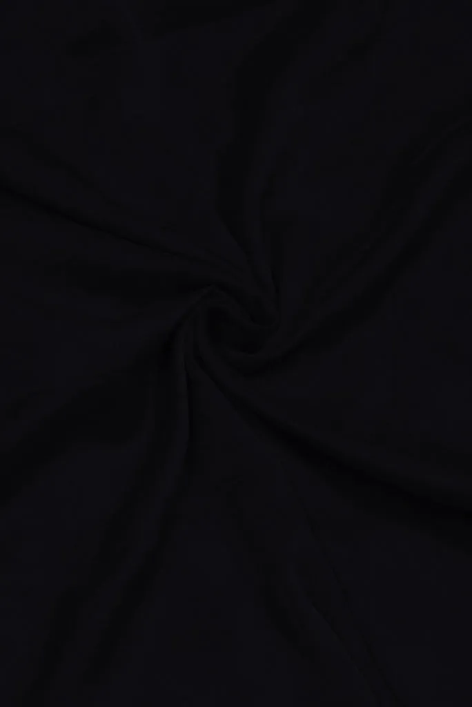 Black Plain Chiffon Fabric