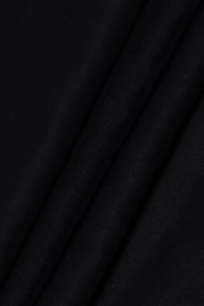 Black Plain Chiffon Fabric
