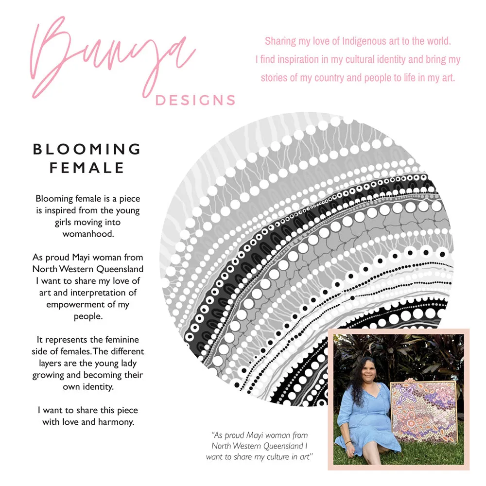 Blooming Female in Landscape B&W - Art Print by Leah Cummins