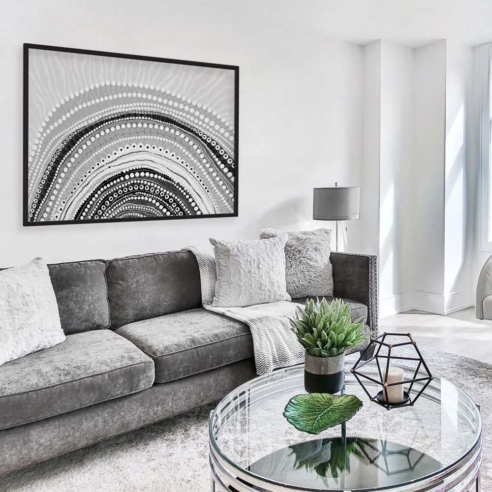 Blooming Female in Landscape B&W - Art Print by Leah Cummins
