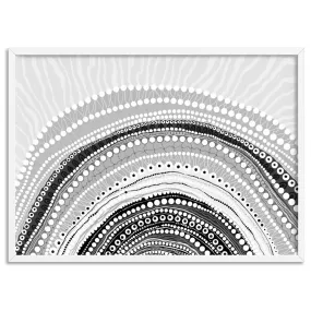 Blooming Female in Landscape B&W - Art Print by Leah Cummins