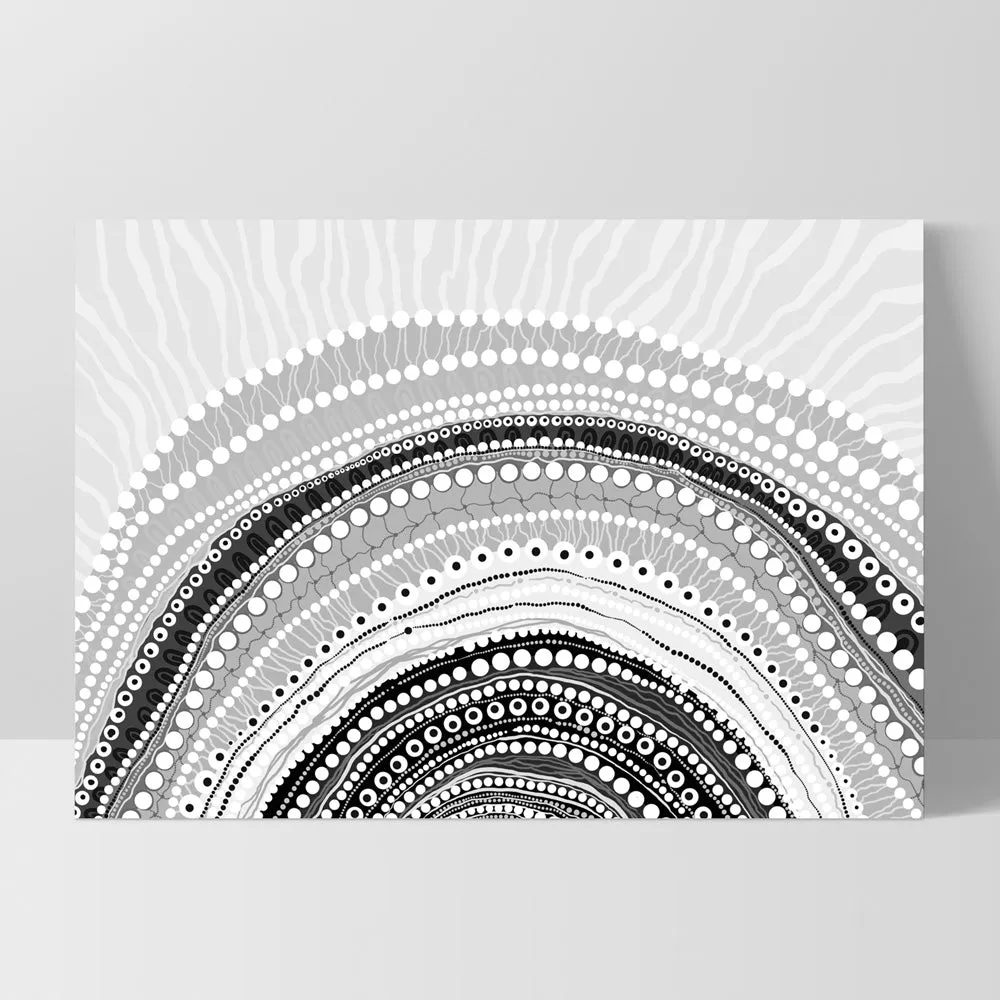 Blooming Female in Landscape B&W - Art Print by Leah Cummins