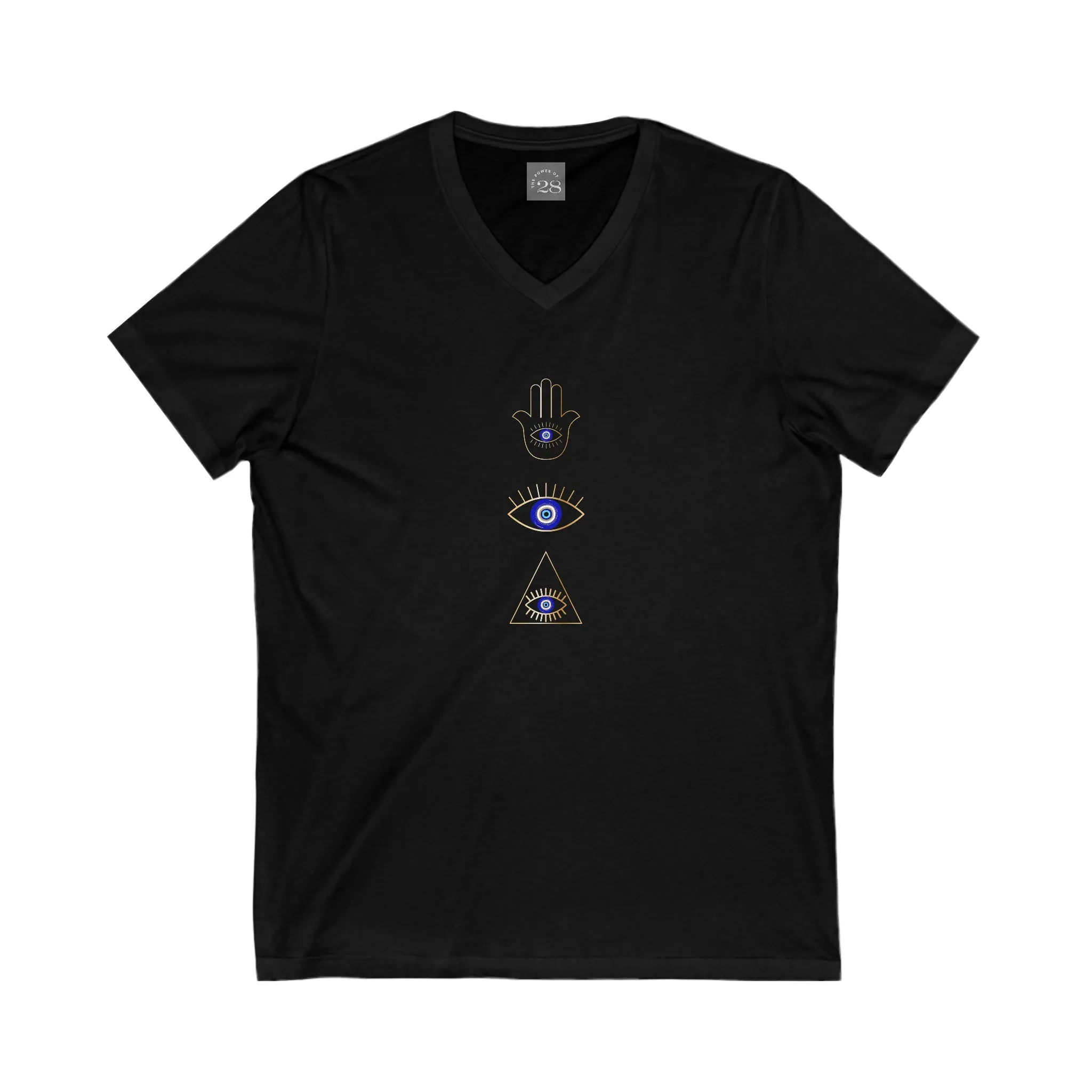 Blue Eye Collage V-Neck Tee