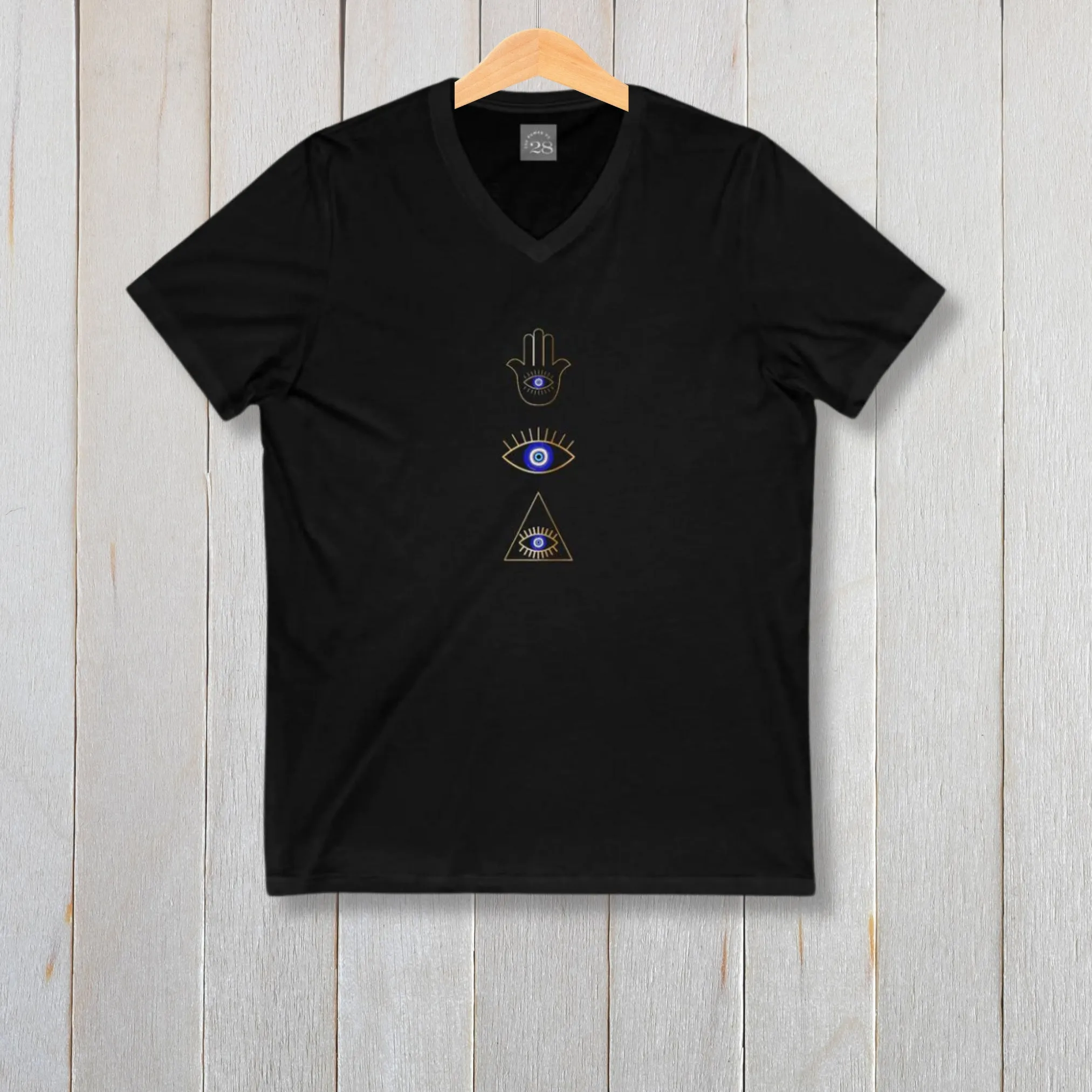 Blue Eye Collage V-Neck Tee