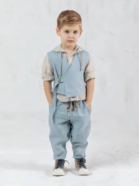 Boy's Boho linen outfit set 4pcs – ANTINOOS