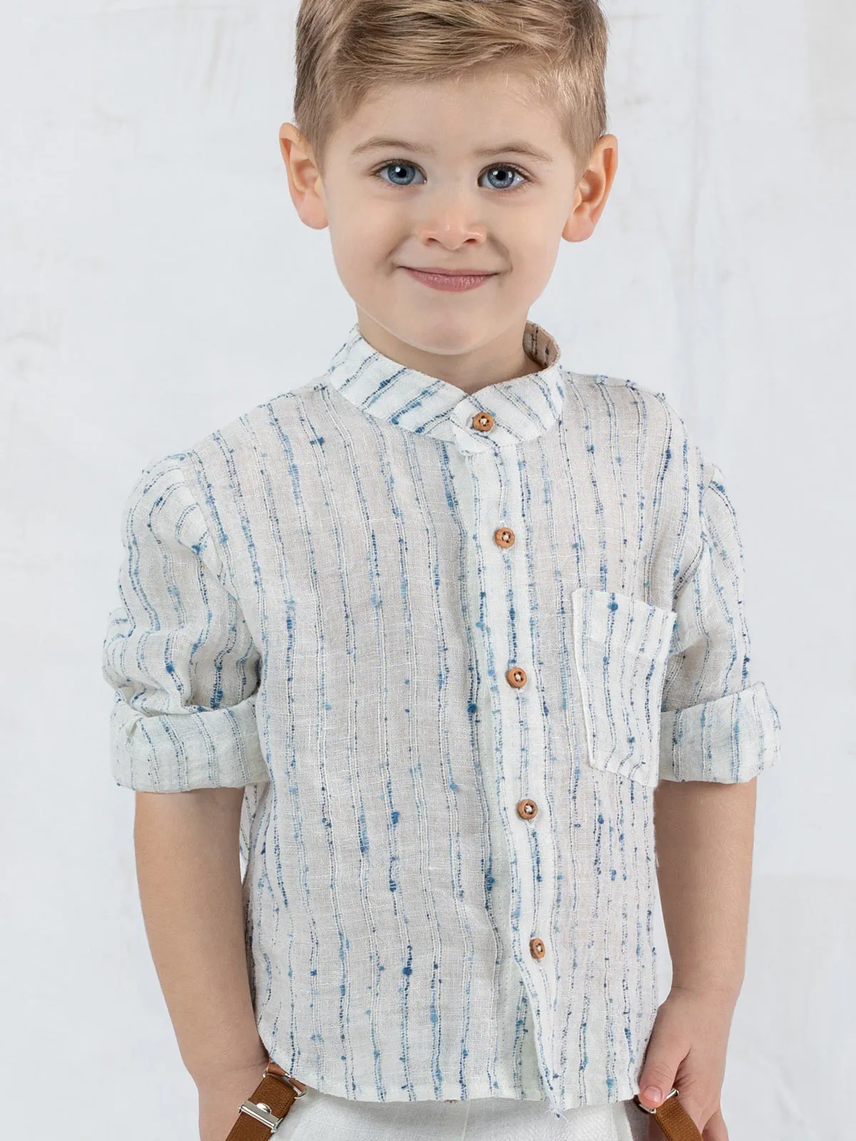Boy's linen outfit set 4pcs – NIREAS