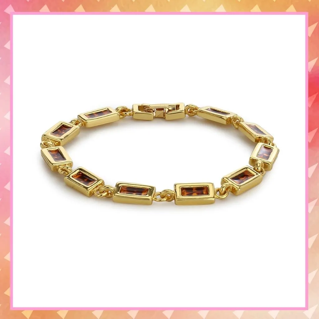 Elegant Brown Stone Bracelet for Women