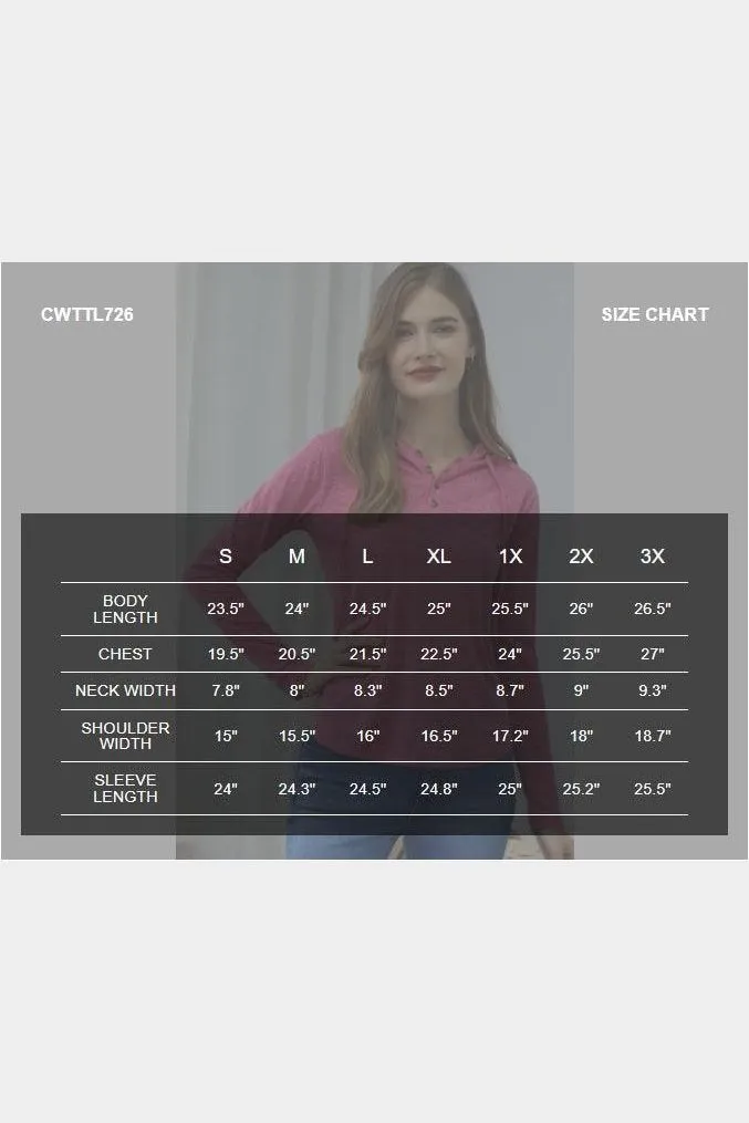 BUTTON DOWN HENLEY LIGHT WEIGHT HOODIE TOP