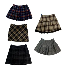 Checkered Mini Skirts , (RX-209)