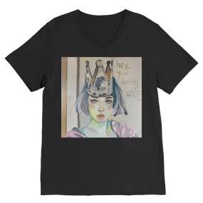 Classic V-Neck T-Shirt - hey, you doin ok?