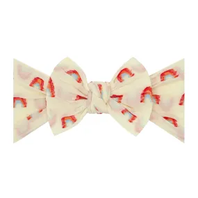 Daffodil Pastel Rainbow Shabby Knot Headband