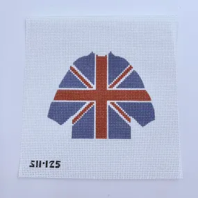 England Pullover Sweater Needlepoint Canvas