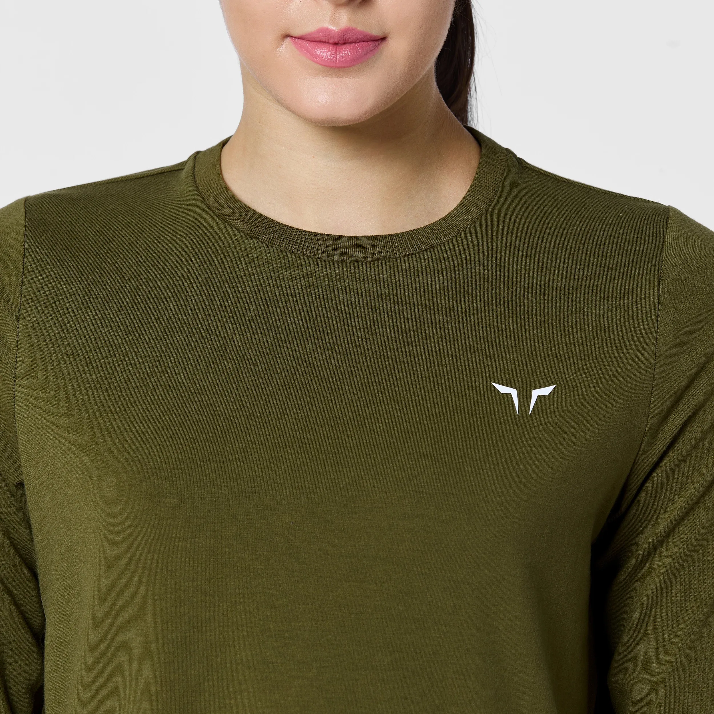 Essential Full Sleeves Tee - Dark Olive