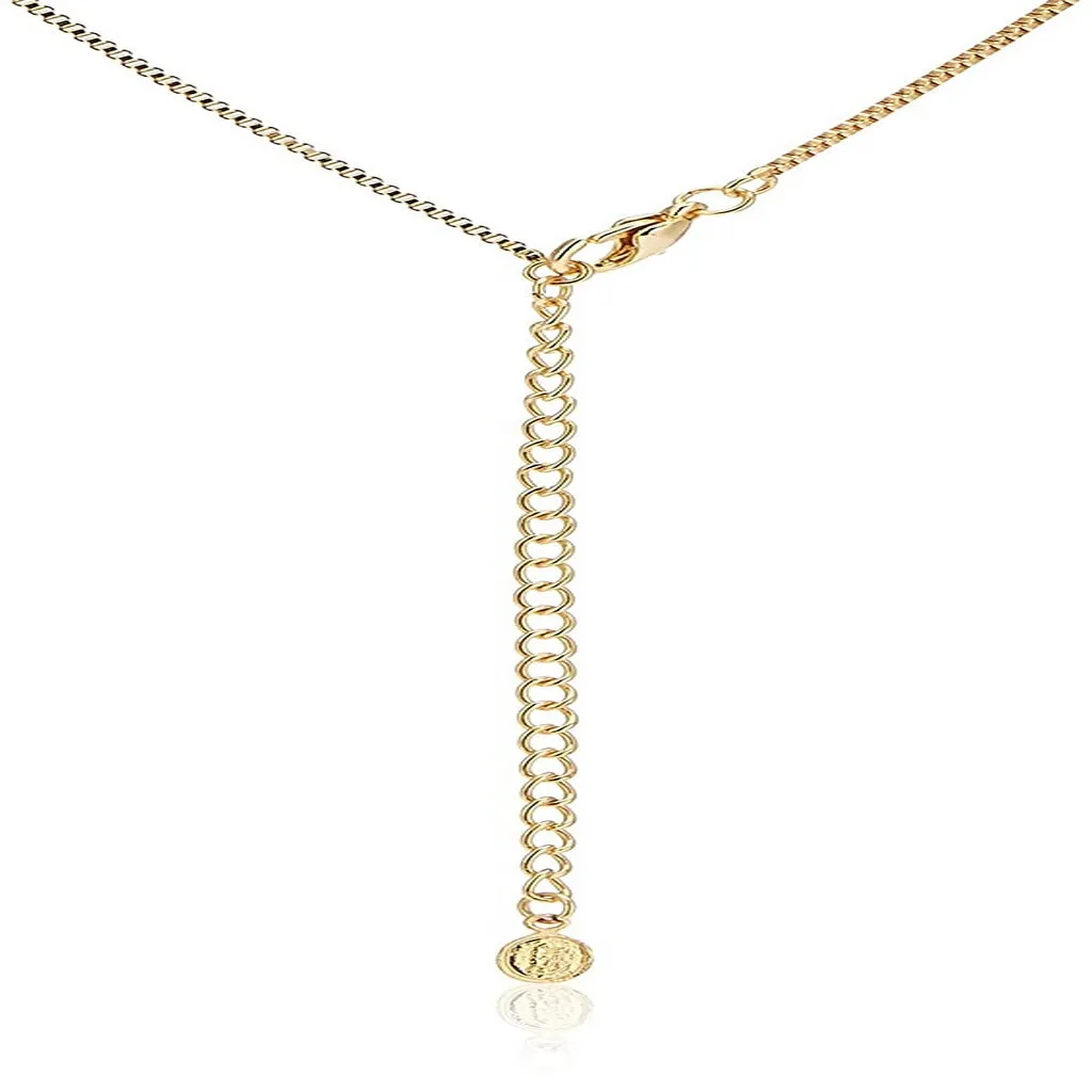 Estele - 24 CT gold plated Pretty Necklace Set for Women with Austrian Crystals and Ruby stones