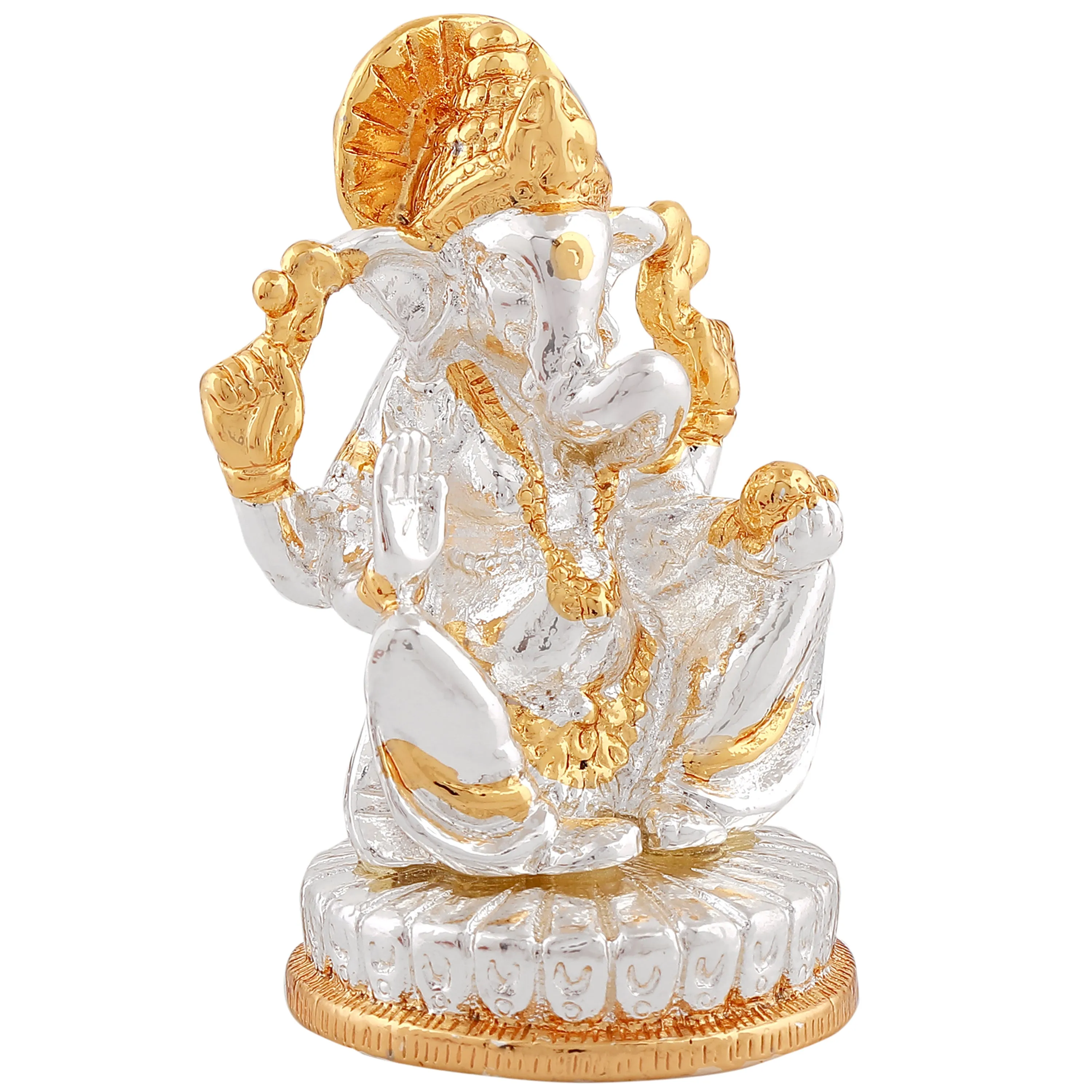 Estele Gold & Rhodium Plated Lord Ganesh Idol (2TN) 30T
