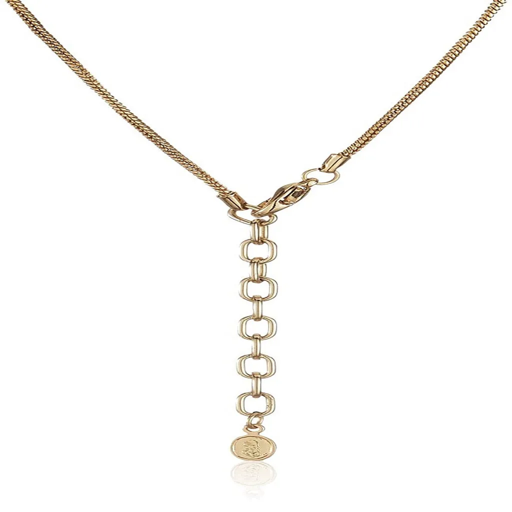 Estele - Gold Plated fancy pendant set with Austrian crystals and Mint Stones