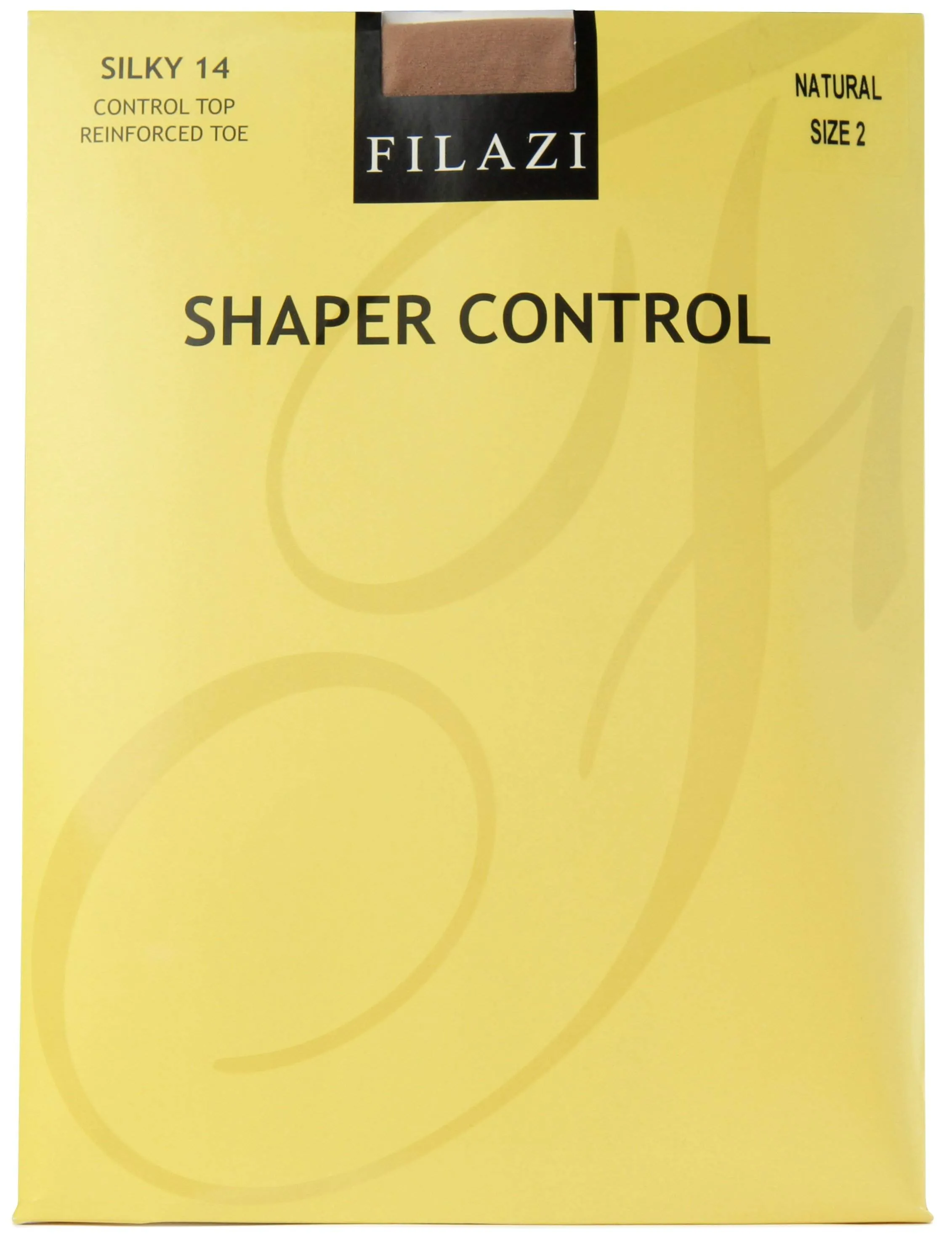 Filazi Silky 14  Control Top Reinforced Toe "SHAPER CONTROL" Women Tights.