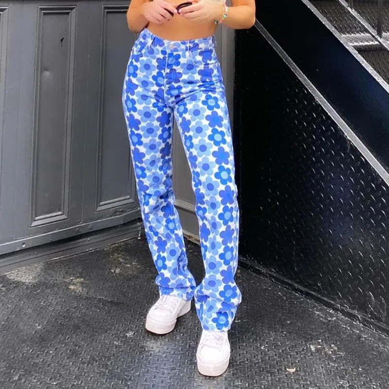 FLORAL JEANS