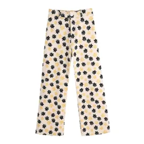 FLORAL STRAIGHT JEANS