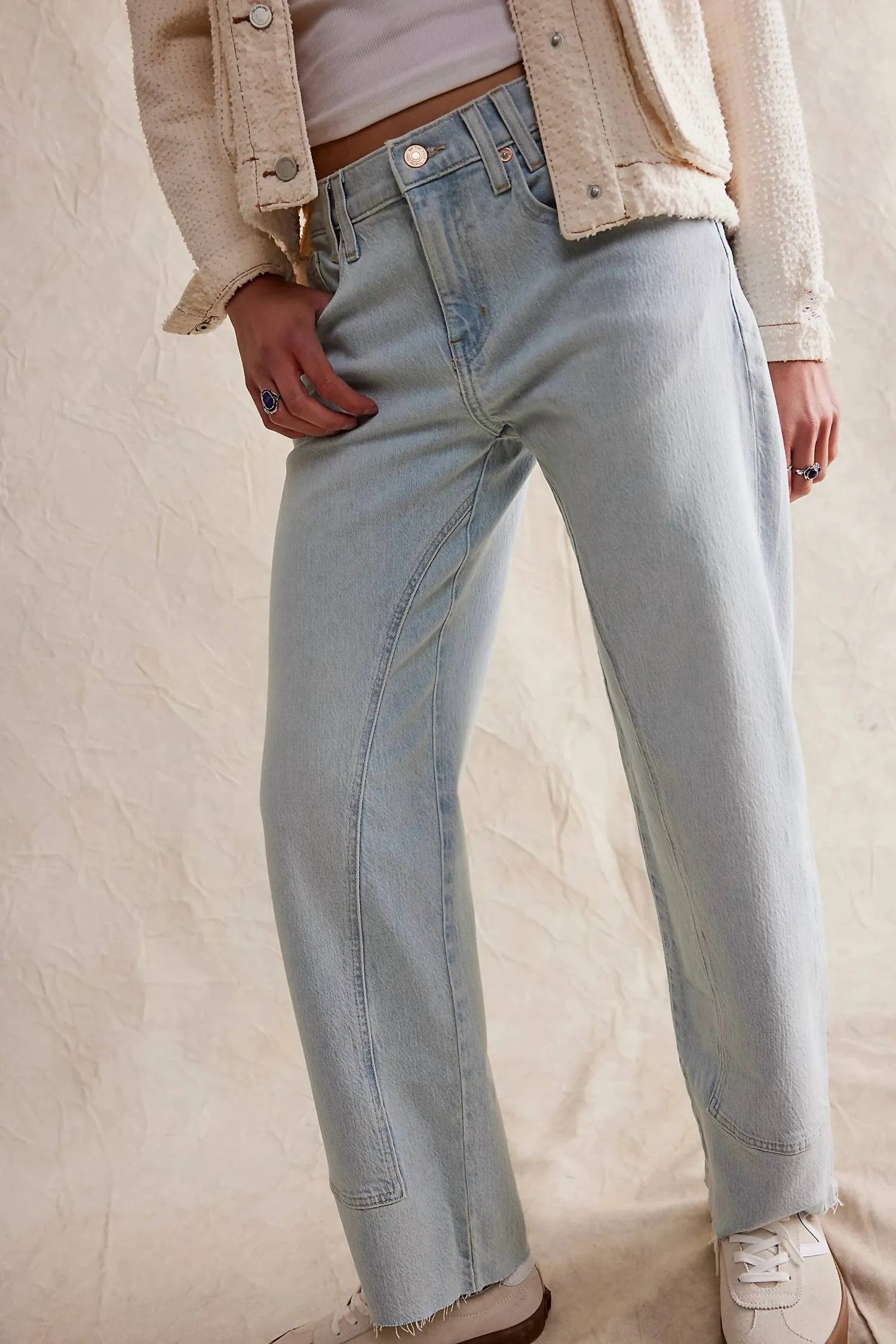 Free People - Risk Taker Mid-rise Straight