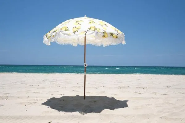 Holiday Beach Umbrella - VINTAGE LEMONS