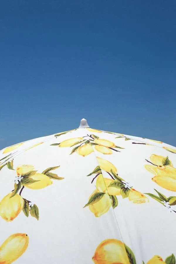 Holiday Beach Umbrella - VINTAGE LEMONS
