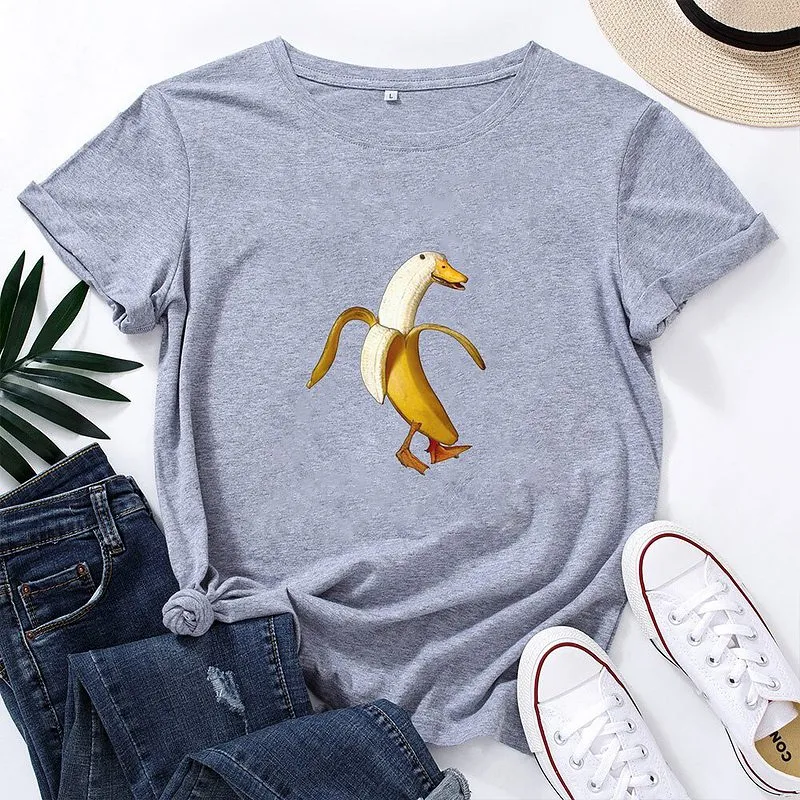 Kawaii Banana Duck T-shirt