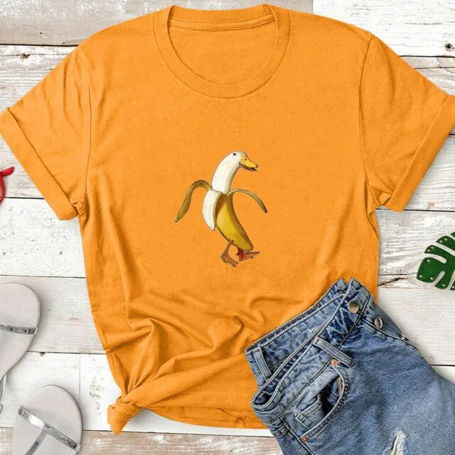 Kawaii Banana Duck T-shirt