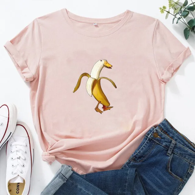 Kawaii Banana Duck T-shirt