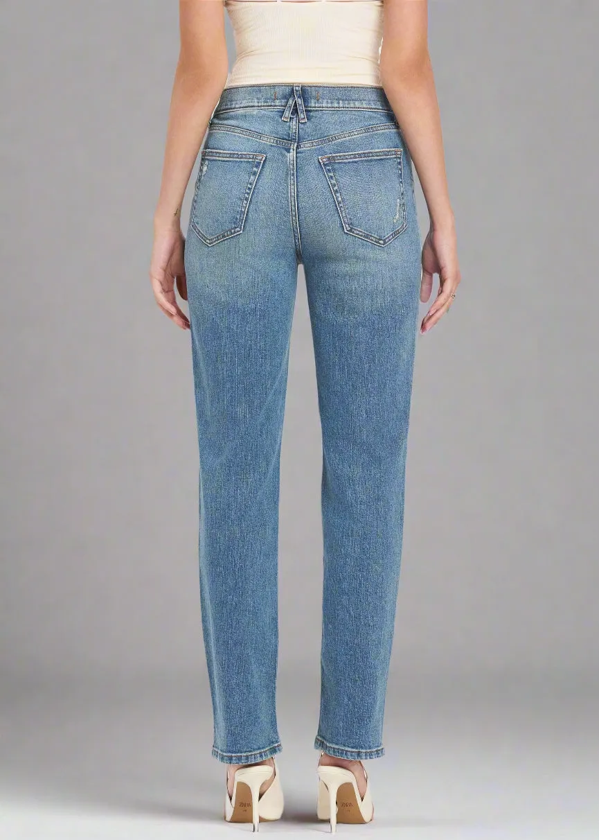 Olsen Super High Rise Classic Straight Leg