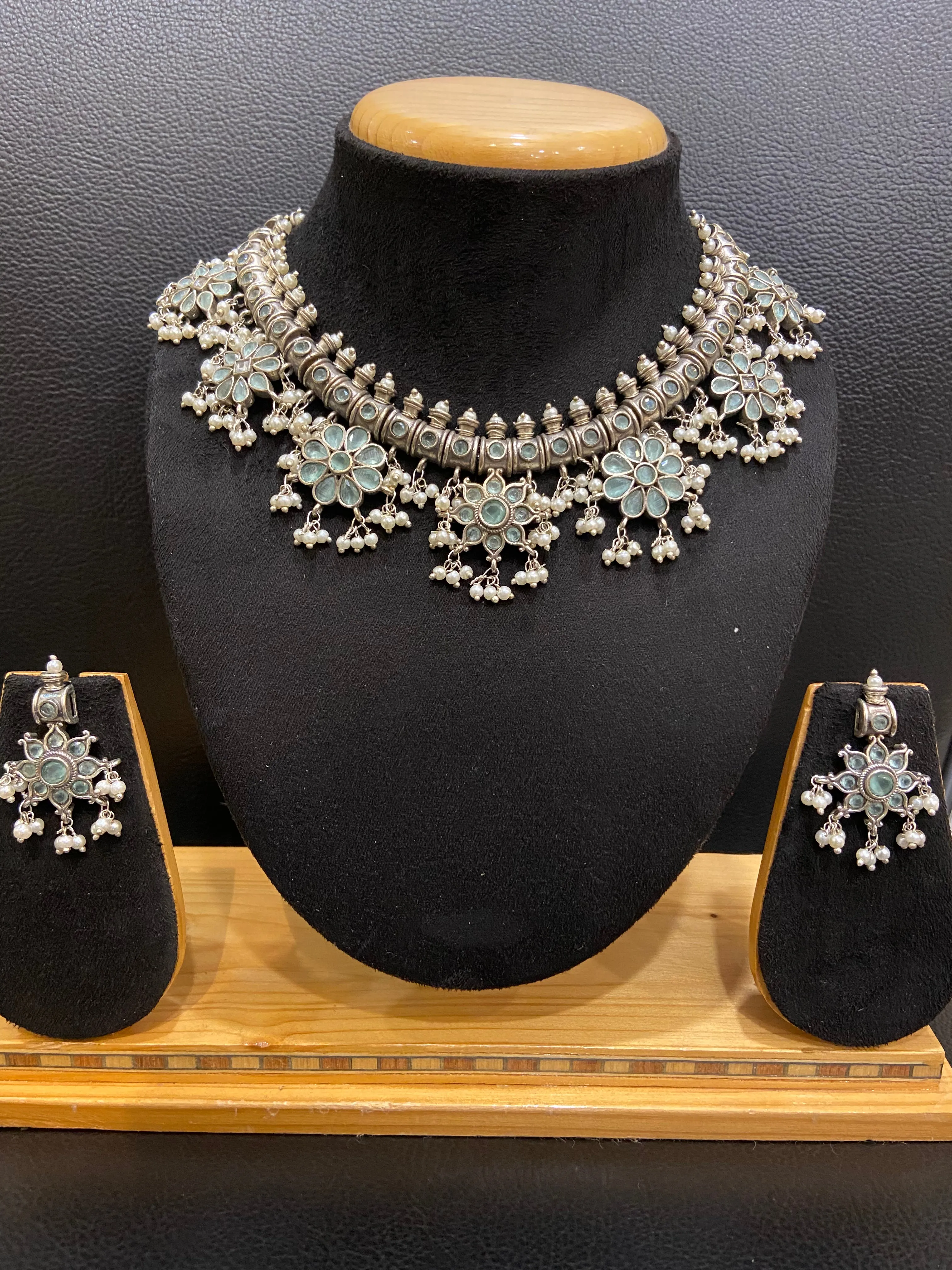 Oxidized Necklace Set 1213-69