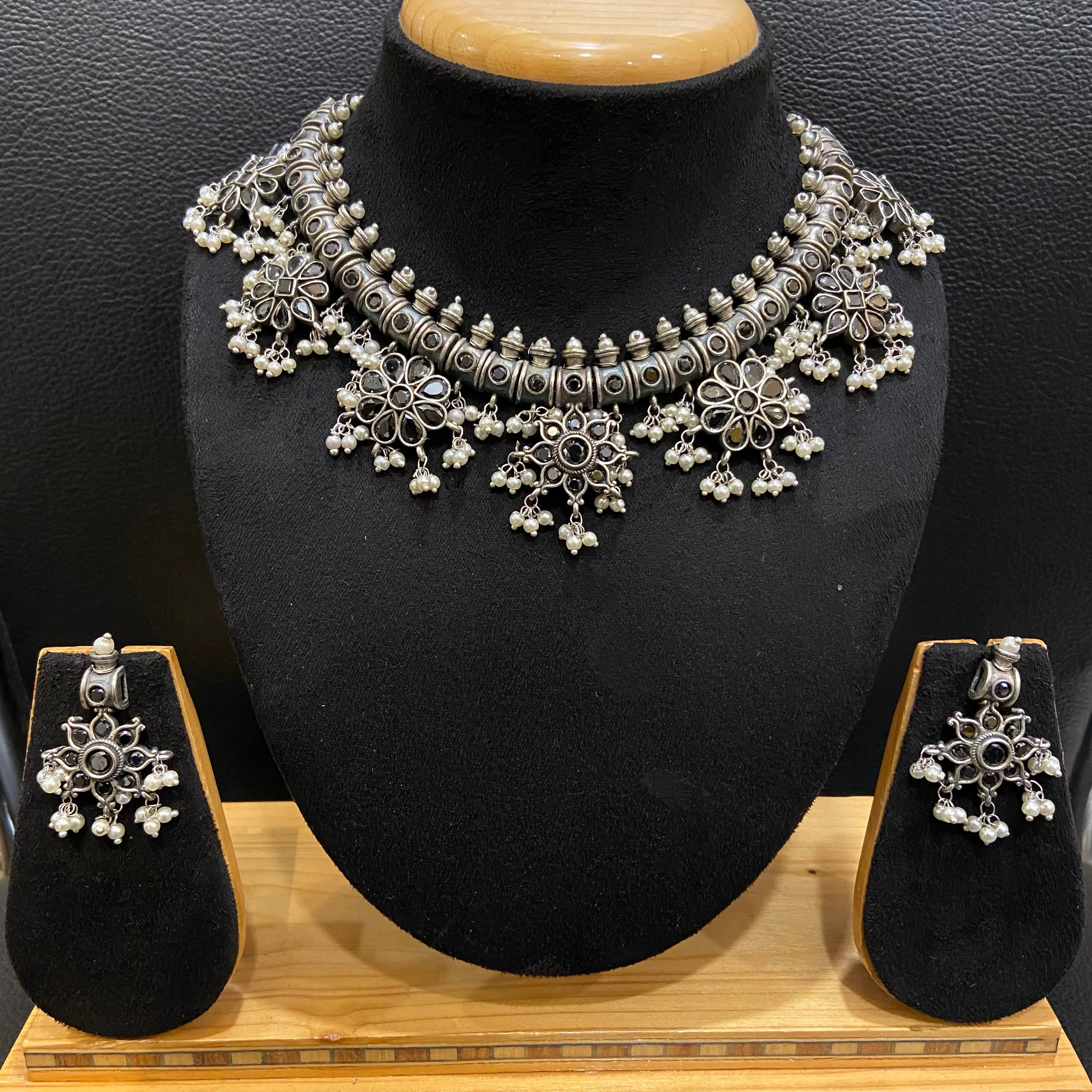 Oxidized Necklace Set 1213-69