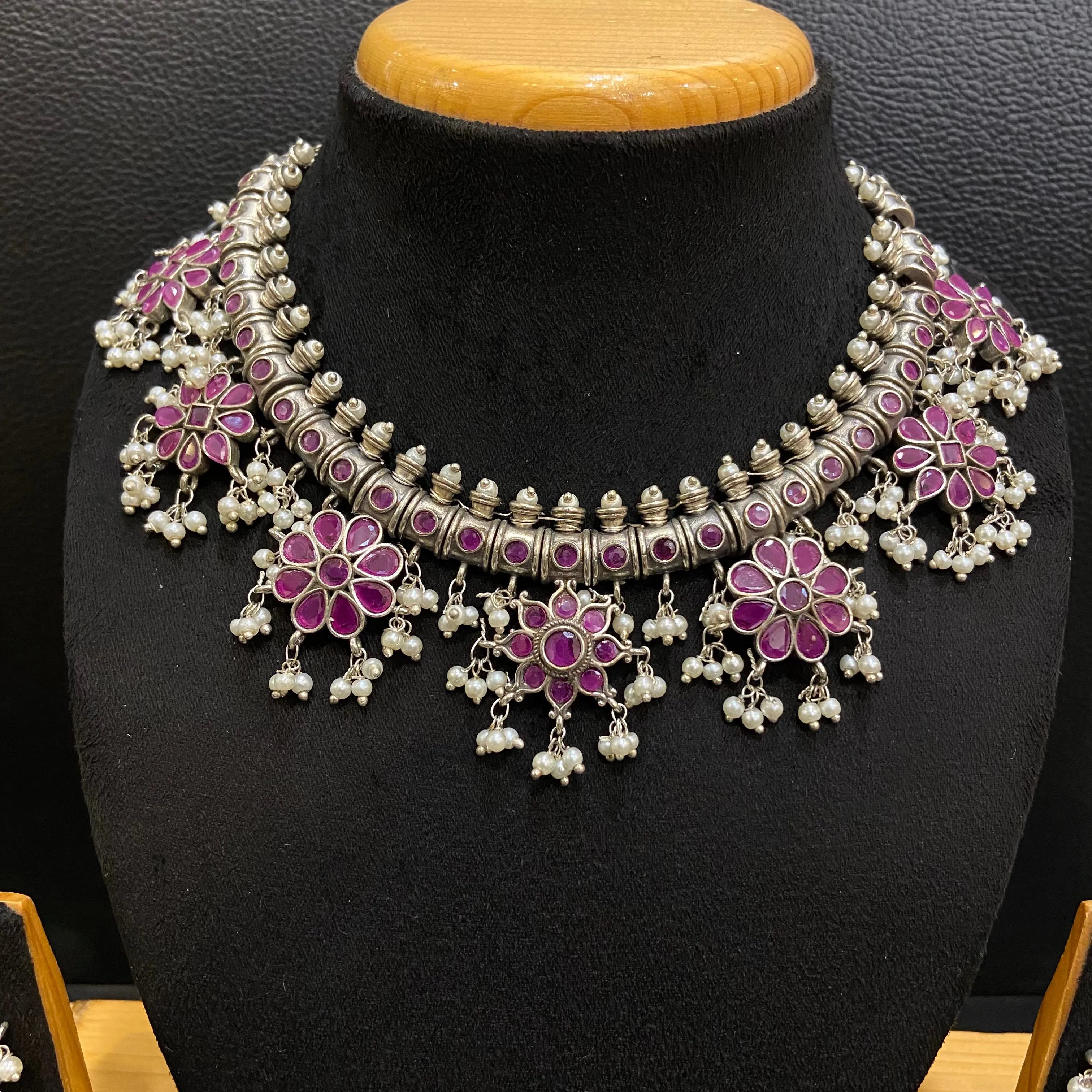 Oxidized Necklace Set 1213-69