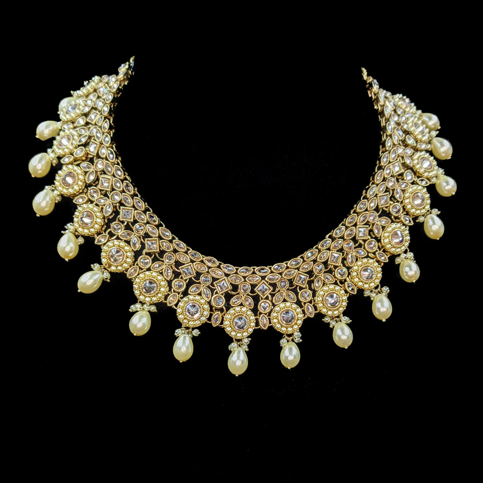 Round Neck Antique Necklace Set 7198-33