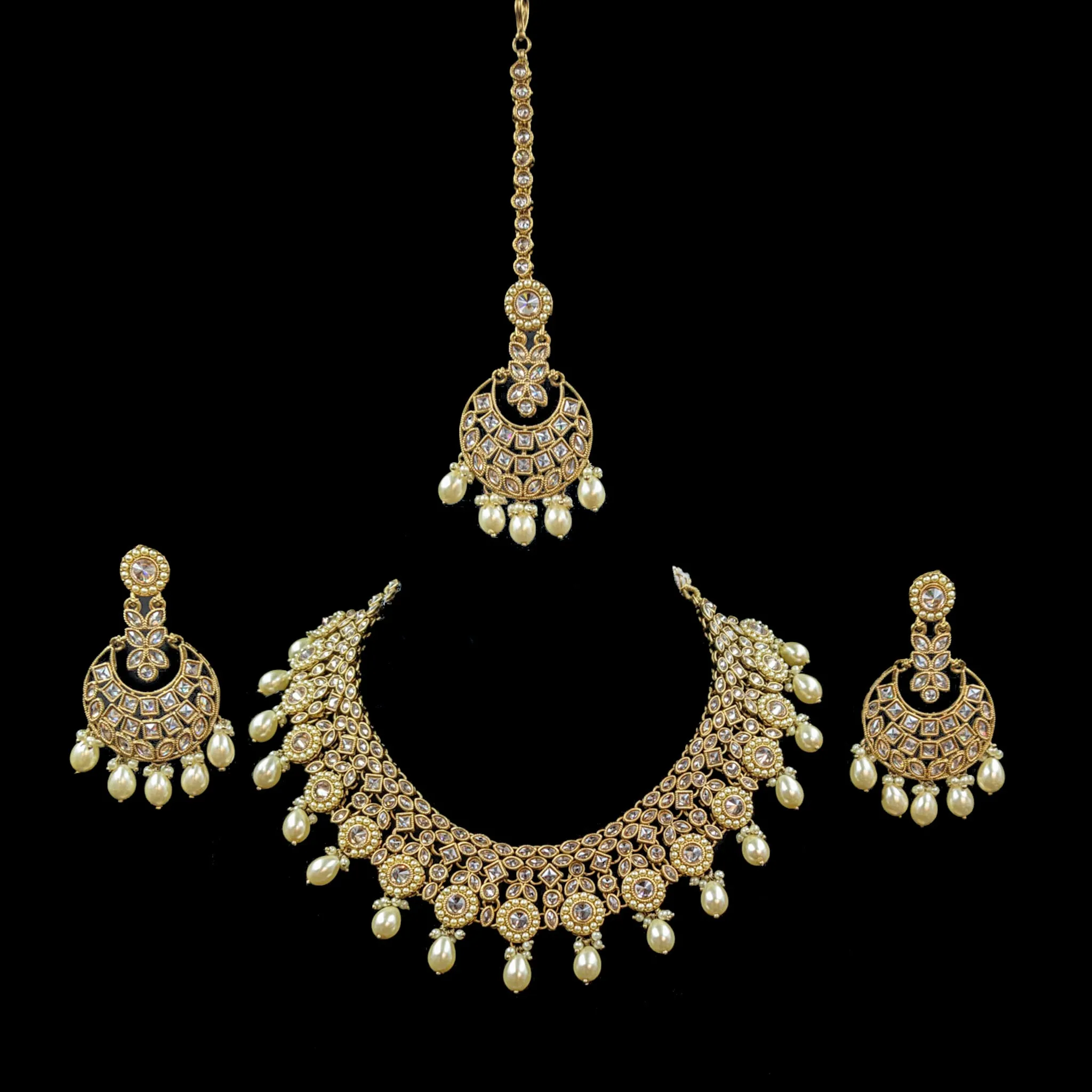 Round Neck Antique Necklace Set 7198-33