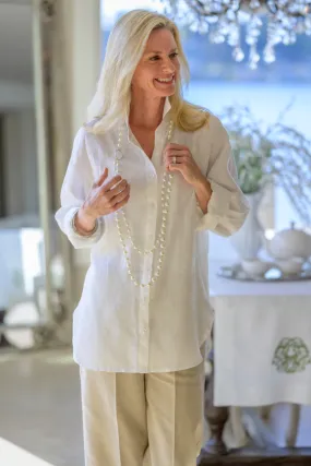 Scotty Boyfriend Button Up Top - Sale