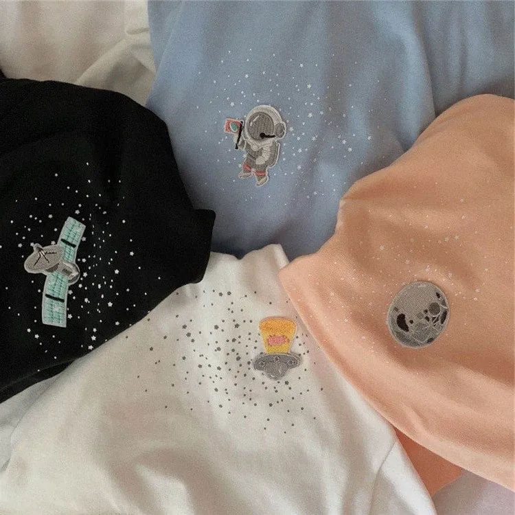 Sweet Girls Simple Loose T-Shirt