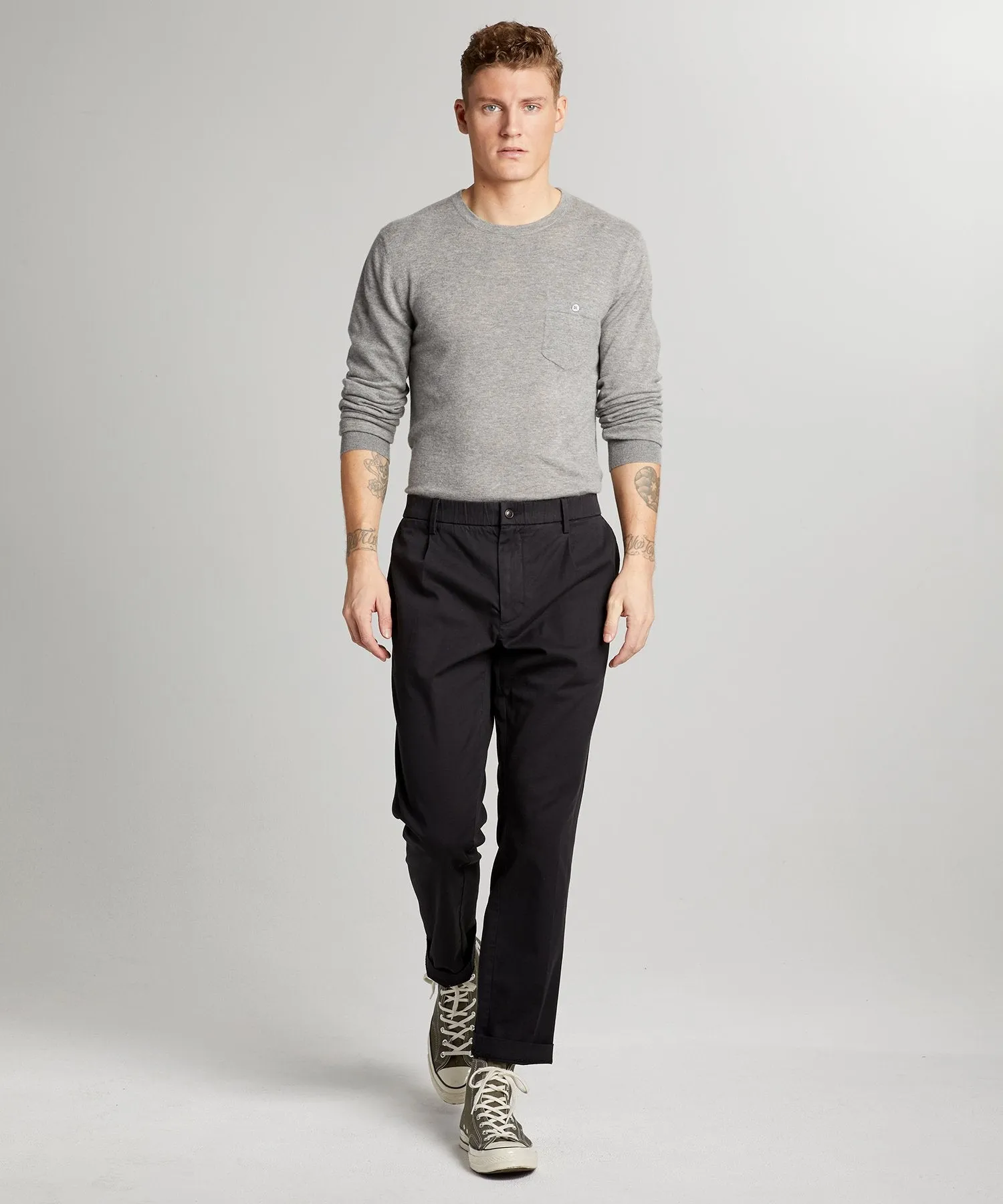 The Pleated Pant in Black