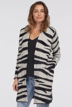 TR7145O Intarsia Sweater Cardigan