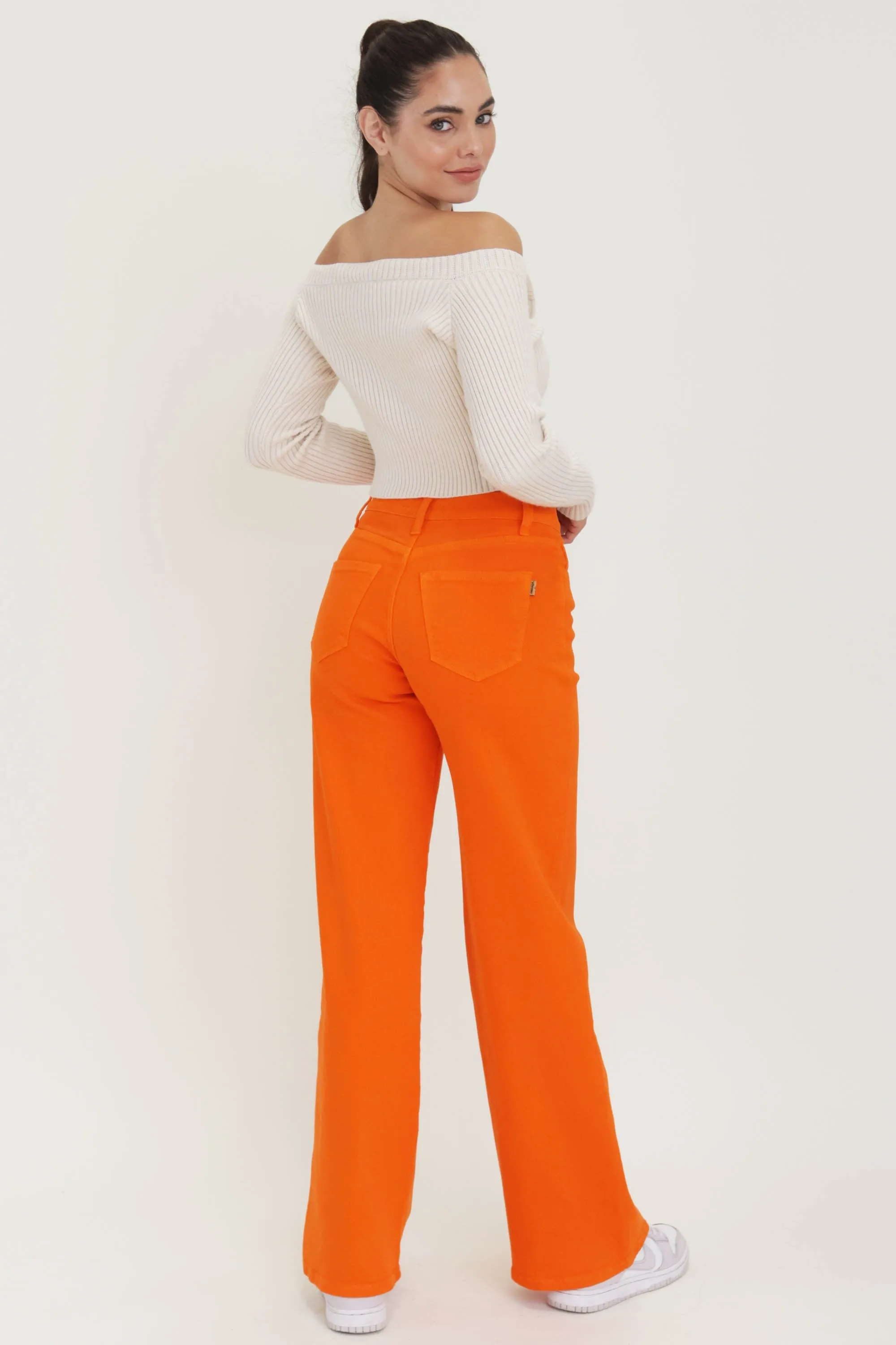 VBRT Color Wide Leg Jeans