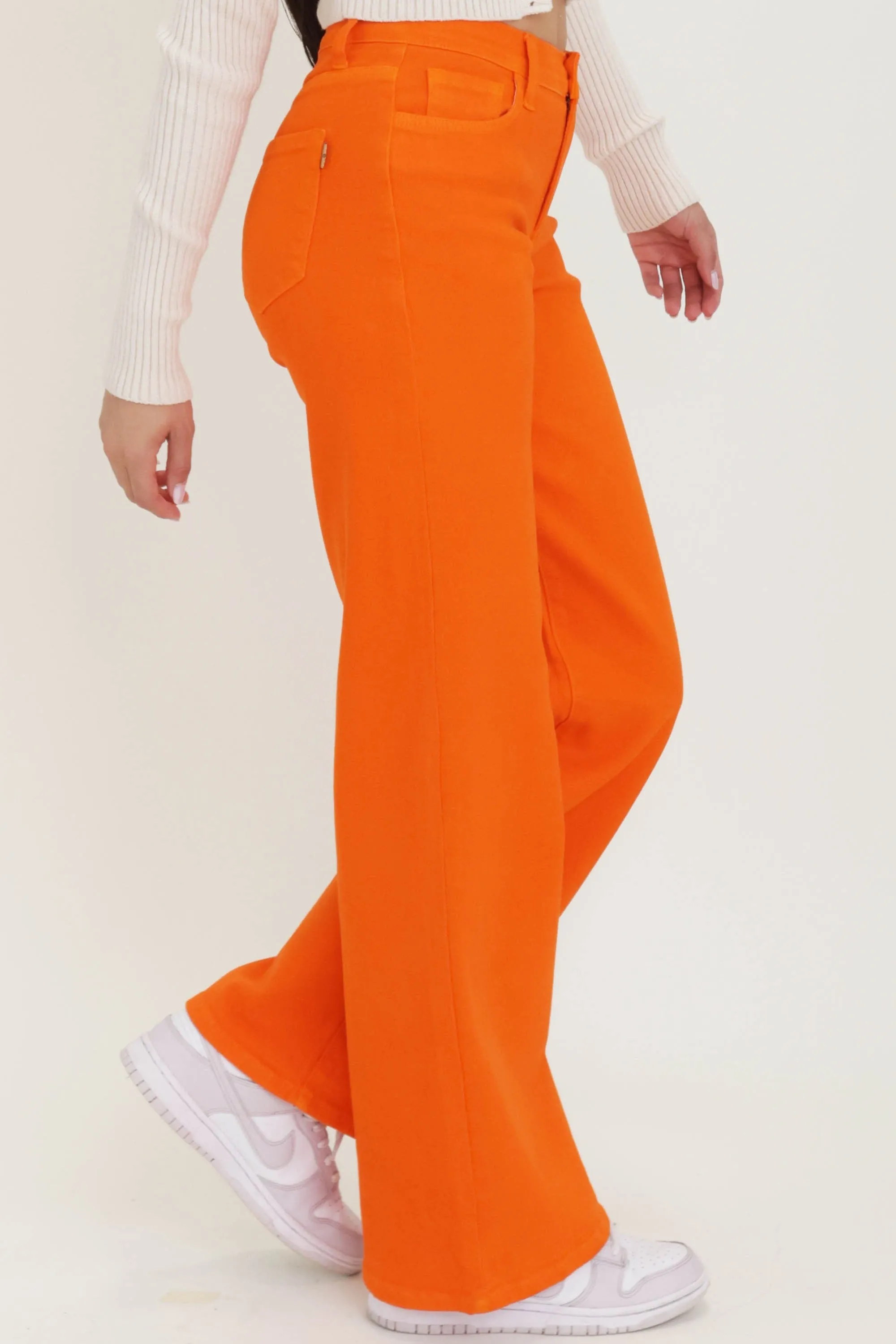 VBRT Color Wide Leg Jeans