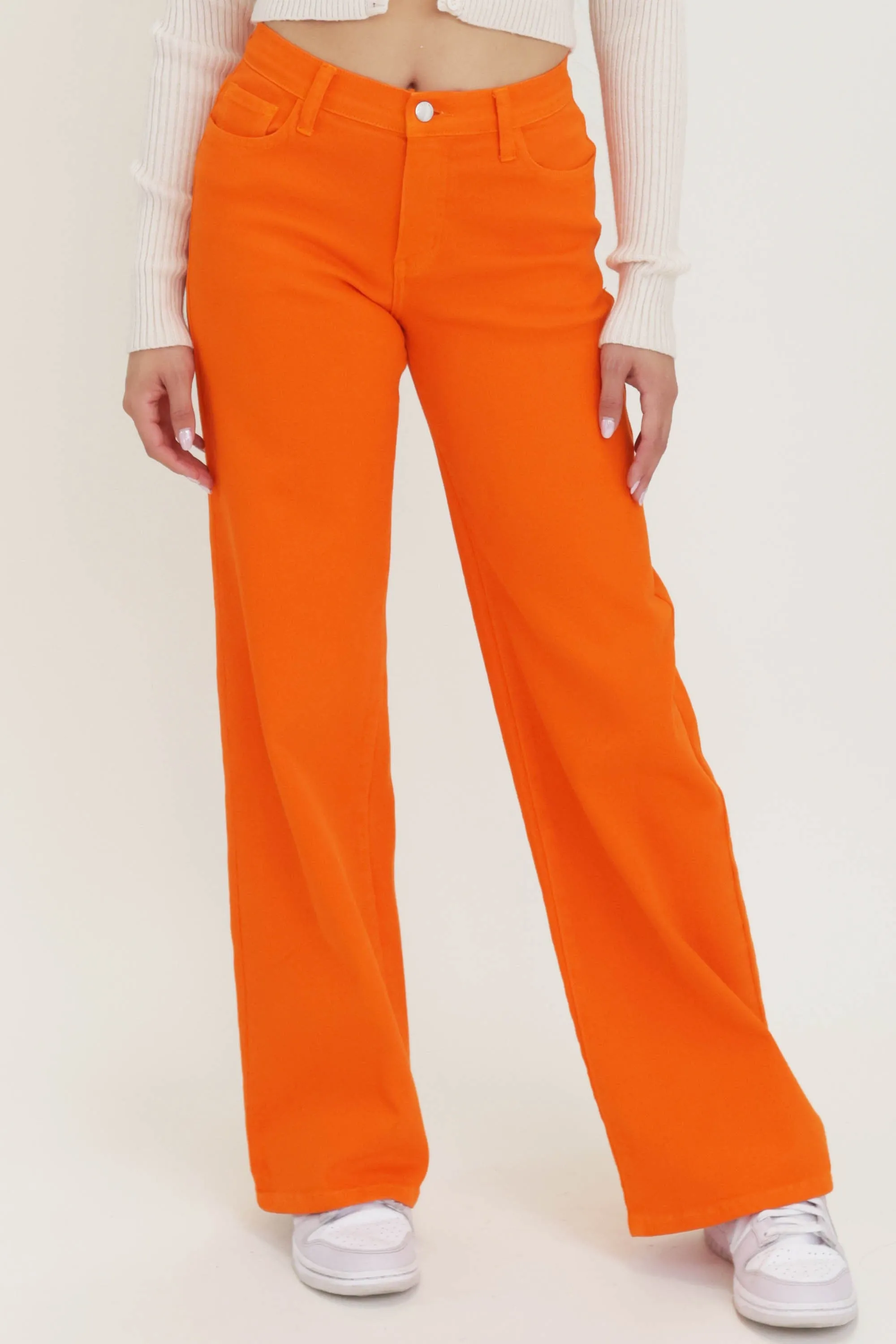 VBRT Color Wide Leg Jeans